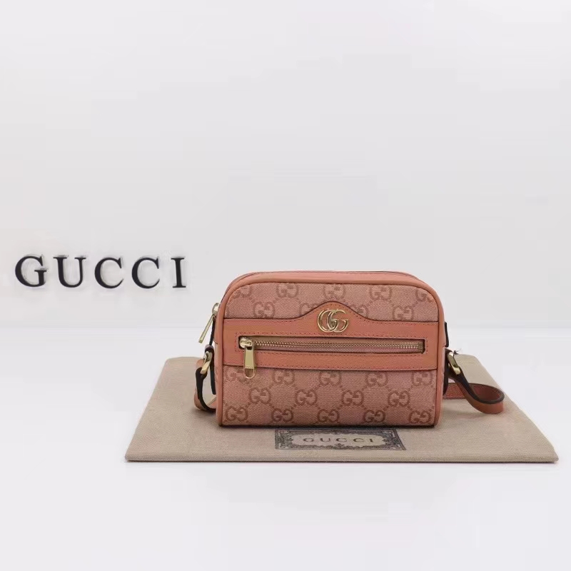 Gucci Women Ophidia GG Mini Bag Pink GG Canvas Double G Zip (3)
