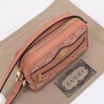 Gucci Women Ophidia GG Mini Bag Pink GG Canvas Double G Zip - Image 6