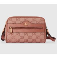 Gucci Women Ophidia GG Mini Bag Pink GG Canvas Double G Zip (6)