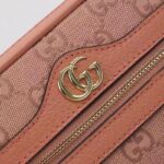 Gucci Women Ophidia GG Mini Bag Pink GG Canvas Double G Zip - Image 8