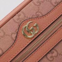 Gucci Women Ophidia GG Mini Bag Pink GG Canvas Double G Zip (6)