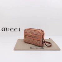 Gucci Women Ophidia GG Mini Bag Pink GG Canvas Double G Zip (6)