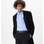 Louis Vuitton LV City Pin 35MM Belt Black Calf Leather Silver-Color Hardware - immagine 11