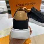 Louis Vuitton LV Unisex Beverly Hills Sneaker Black Monogram Embossed Grained Calf Leather – Image 6