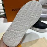 Louis Vuitton LV Unisex Beverly Hills Sneaker Black Monogram Embossed Grained Calf Leather – Image 8