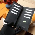 Louis Vuitton LV Unisex Brazza Wallet Black Grey Monogram Eclipse Canvas - Image 7