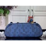 Louis Vuitton LV Unisex Christopher MM Backpack Abyss Blue Monogram Aquagarden Coated Canvas – Image 6