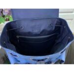 Louis Vuitton LV Unisex Christopher MM Backpack Abyss Blue Monogram Aquagarden Coated Canvas – Image 7