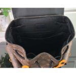 Louis Vuitton LV Unisex Christopher MM Backpack Radiant Sun Monogram Macassar Coated Canvas - immagine 5