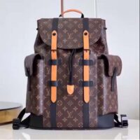 Louis Vuitton LV Unisex Christopher PM Backpack Monogram Canvas Cowhide Leather