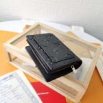 Louis Vuitton LV Unisex Cléa Wallet Black Embossed Supple Grained Cowhide Leather - Image 5