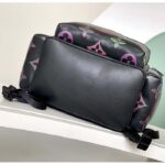 Louis Vuitton LV Unisex Comet Backpack Black Borealis Calf Leather Cowhide Double Zip - immagine 5