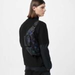 Louis Vuitton LV Unisex Comet Bumbag Black Borealis Calf Leather Cowhide Double Zip - Image 13