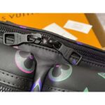 Louis Vuitton LV Unisex Comet Bumbag Black Borealis Calf Leather Cowhide Double Zip - Image 9