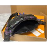 Louis Vuitton LV Unisex Comet Bumbag Black Borealis Calf Leather Cowhide Double Zip - Image 8