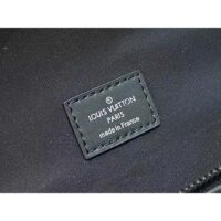 Louis Vuitton LV Unisex Comet Bumbag Black Borealis Calf Leather Cowhide Double Zip (9)