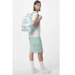 Louis Vuitton LV Unisex Discovery Backpack Crystal Blue Monogram Aquagarden Coated Canvas – Image 11