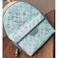 Louis Vuitton LV Unisex Discovery Backpack Crystal Blue Monogram Aquagarden Coated Canvas (2)