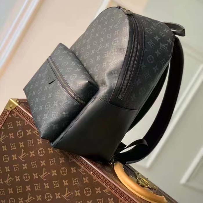 Louis Vuitton LV Unisex Discovery Backpack PM Monogram Eclipse Coated Canvas Cowhide Leather (5)