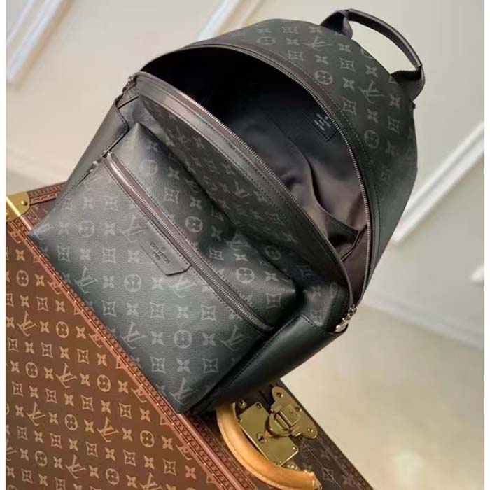 Louis Vuitton LV Unisex Discovery Backpack PM Monogram Eclipse Coated Canvas Cowhide Leather (9)