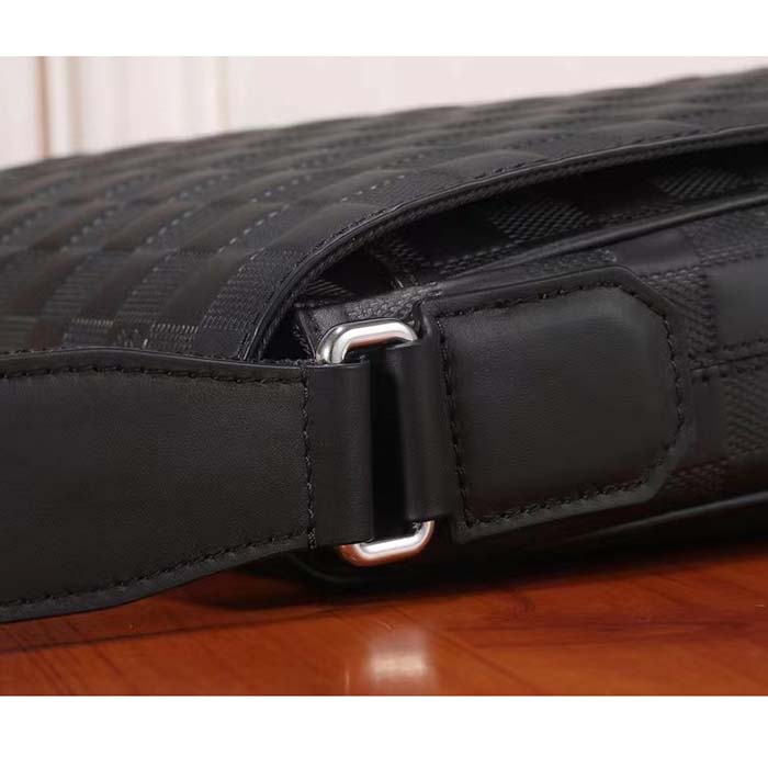Louis Vuitton LV Unisex District PM Bag Black Damier Infini Cowhide Leather (8)