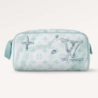 Louis Vuitton LV Unisex Dopp Kit Crystal Blue Monogram Aquagarden Coated Canvas (10)