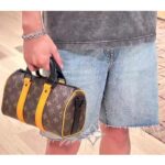 Louis Vuitton LV Unisex Keepall Bandoulière 25 Radiant Sun Monogram Macassar Coated Canvas - Image 11