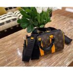 Louis Vuitton LV Unisex Keepall Bandoulière 25 Radiant Sun Monogram Macassar Coated Canvas - Image 8