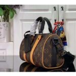Louis Vuitton LV Unisex Keepall Bandoulière 25 Radiant Sun Monogram Macassar Coated Canvas - Image 5