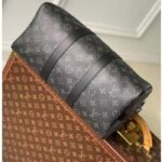 Louis Vuitton LV Unisex Keepall Bandoulière 35 Monogram Eclipse Coated Canvas Cowhide Leather – Image 5
