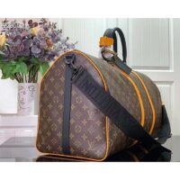 Louis Vuitton LV Unisex Keepall Bandoulière 45 Radiant Sun Monogram Macassar Coated Canvas (7)