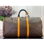 Louis Vuitton LV Unisex Keepall Bandoulière 45 Radiant Sun Monogram Macassar Coated Canvas - Imagen 2