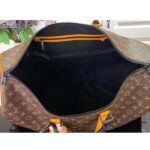 Louis Vuitton LV Unisex Keepall Bandoulière 45 Radiant Sun Monogram Macassar Coated Canvas - Imagen 6