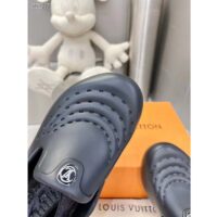 Louis Vuitton LV Unisex LV Shark Clog Black EVA Rubber Anatomic Insole (5)