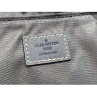 Louis Vuitton LV Unisex Montsouris Backpack Monogram Washed Denim Coated Canvas Cowhide Leather (8)