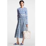 Louis Vuitton LV Unisex Neverfull MM Beige Monogram Coated Canvas Textile Lining - Image 11