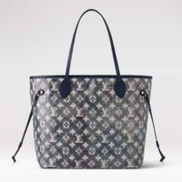 Louis Vuitton LV Unisex Neverfull MM Monogram Coated Canvas Cowhide Leather (12)