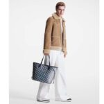 Louis Vuitton LV Unisex Neverfull MM Monogram Coated Canvas Cowhide Leather - Image 15