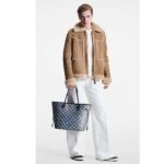 Louis Vuitton LV Unisex Neverfull MM Monogram Coated Canvas Cowhide Leather - Image 14