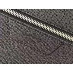 Louis Vuitton LV Unisex Pochette 24H Black Taiga Cowhide Leather Zip Closure – Image 9