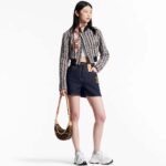 Louis Vuitton LV Unisex Run 55 Sneaker Denim Blue Mix Materials Lifted Rubber Outsole – Image 10