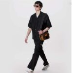 Louis Vuitton LV Unisex S Lock Messenger Brown Radiant Sun Monogram Macassar Coated Canvas - Image 11