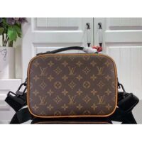 Louis Vuitton LV Unisex S Lock Messenger Radiant Sun Monogram Macassar Coated Canvas (2)