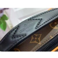 Louis Vuitton LV Unisex S Lock Messenger Radiant Sun Monogram Macassar Coated Canvas (2)