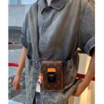 Louis Vuitton LV Unisex S-Lock Vertical Wearable Wallet Radiant Sun Monogram Macassar Coated Canvas - Image 13