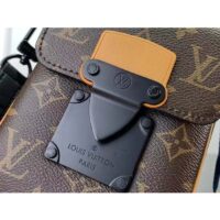 Louis Vuitton LV Unisex S-Lock Vertical Wearable Wallet Radiant Sun Monogram Macassar Coated Canvas (3)