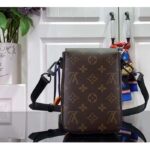 Louis Vuitton LV Unisex S-Lock Vertical Wearable Wallet Radiant Sun Monogram Macassar Coated Canvas - Image 3