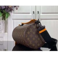 Louis Vuitton LV Unisex Soft Polochon MM Radiant Sun Monogram Macassar Coated Canvas (7)