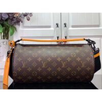 Louis Vuitton LV Unisex Soft Polochon MM Radiant Sun Monogram Macassar Coated Canvas (7)