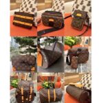 Louis Vuitton LV Unisex S-Lock Vertical Wearable Wallet Radiant Sun Monogram Macassar Coated Canvas - Image 15